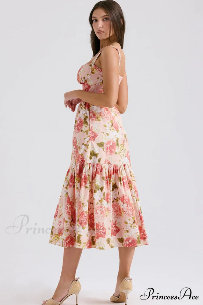 Elia Floral Stylish Midi Sundress