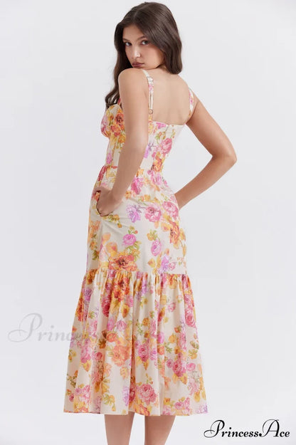 Elia Floral Stylish Midi Sundress
