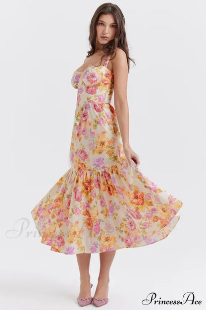 Elia Floral Stylish Midi Sundress