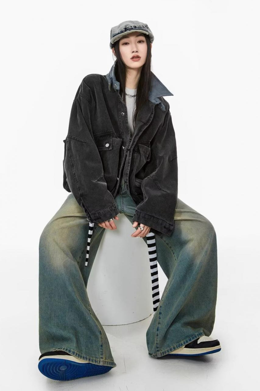 Relaxed Fit Workwear Pocket Jacket