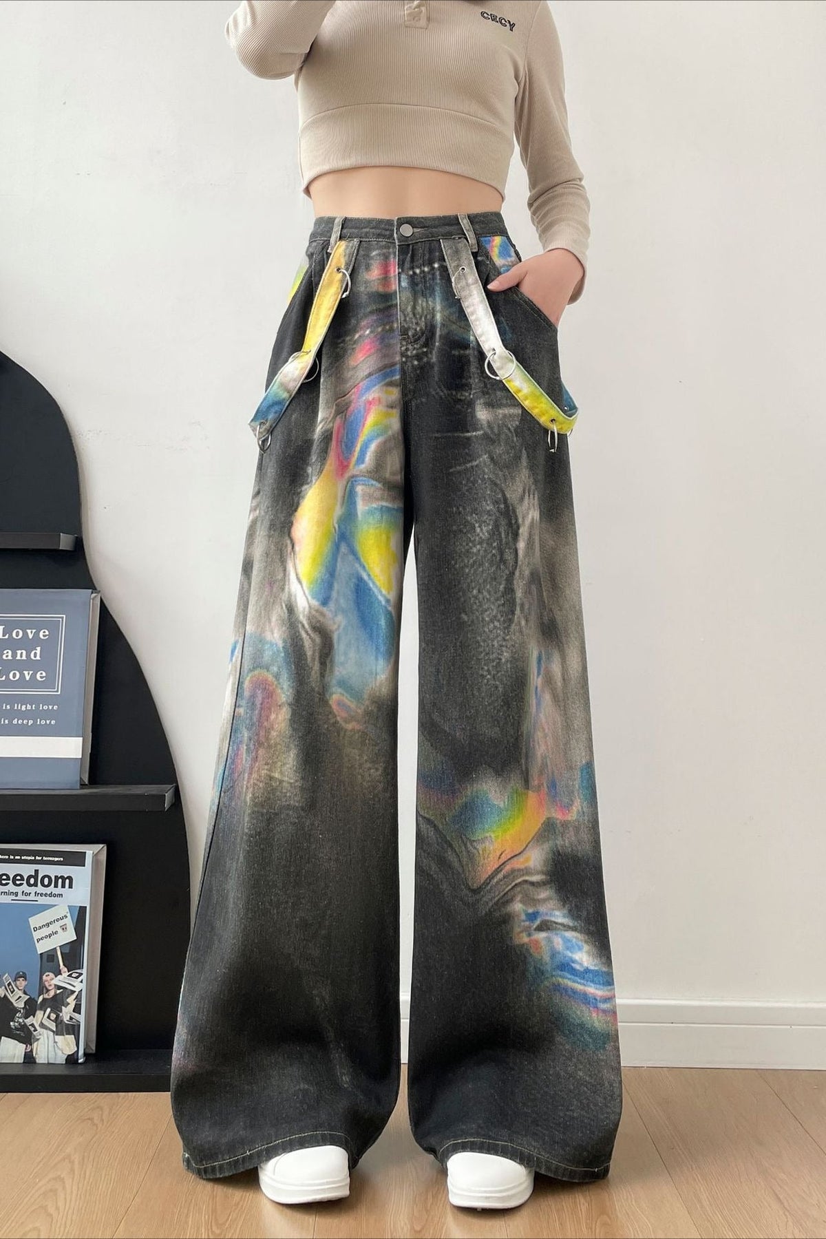 American Vintage Printed Cotton Trendy Jeans