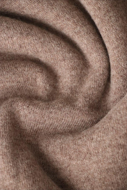 High Neck Flocked Slouchy Knit Dress