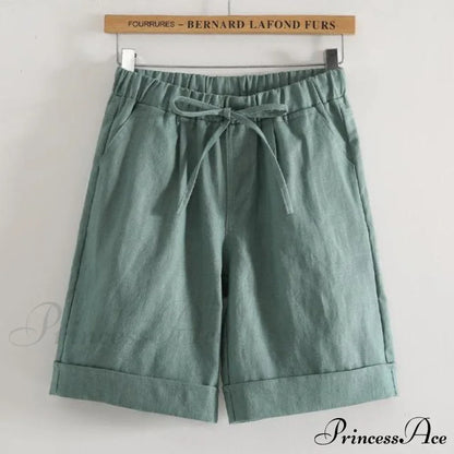 Fashion Elastic Waist Loose Shorts