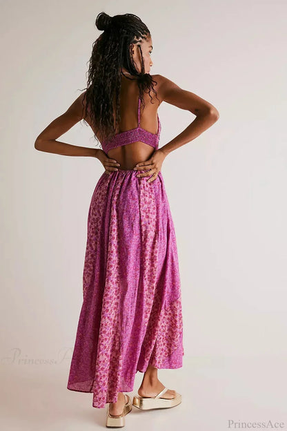 Fine Chiffon Floral Boho Dress
