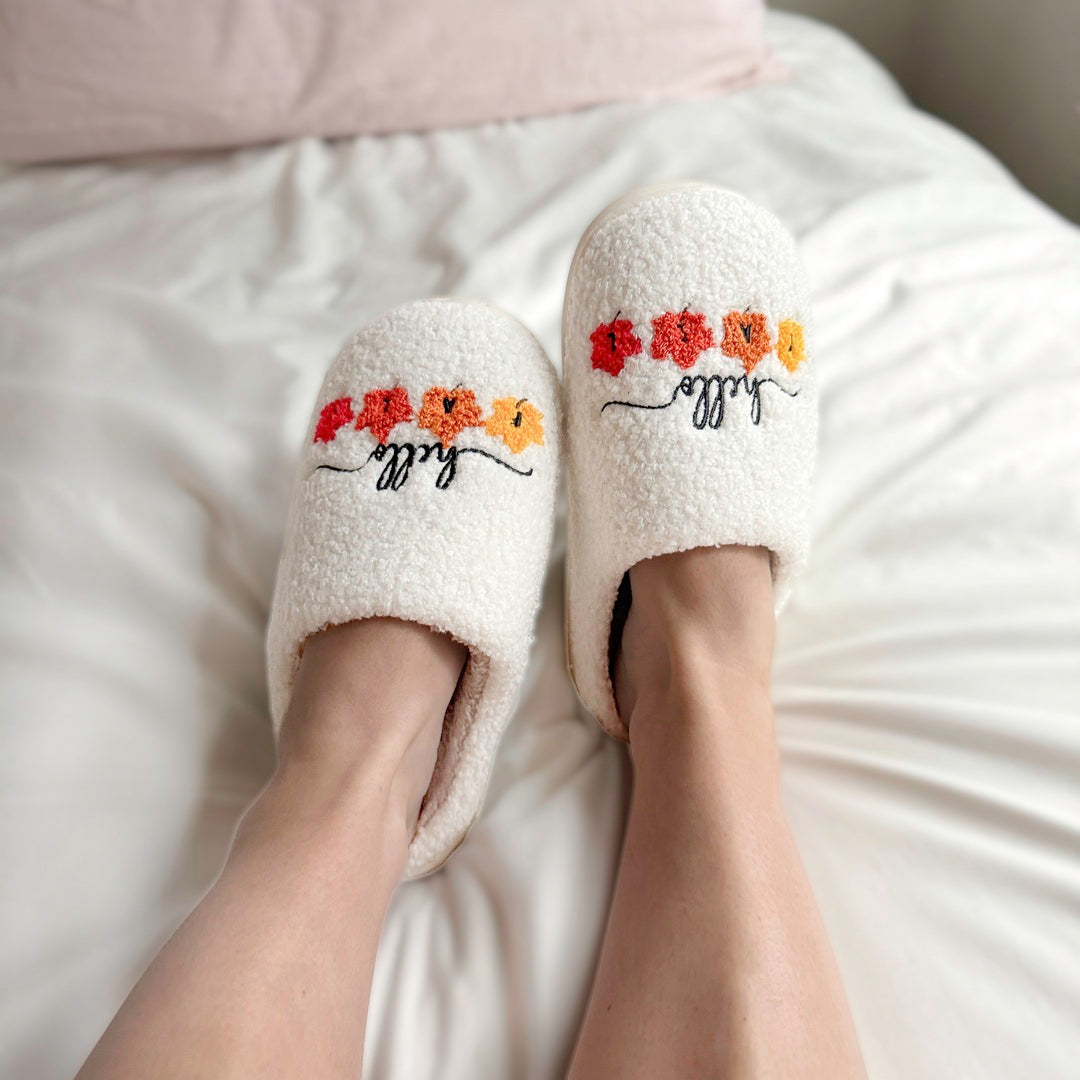 Hello Fall Slippers