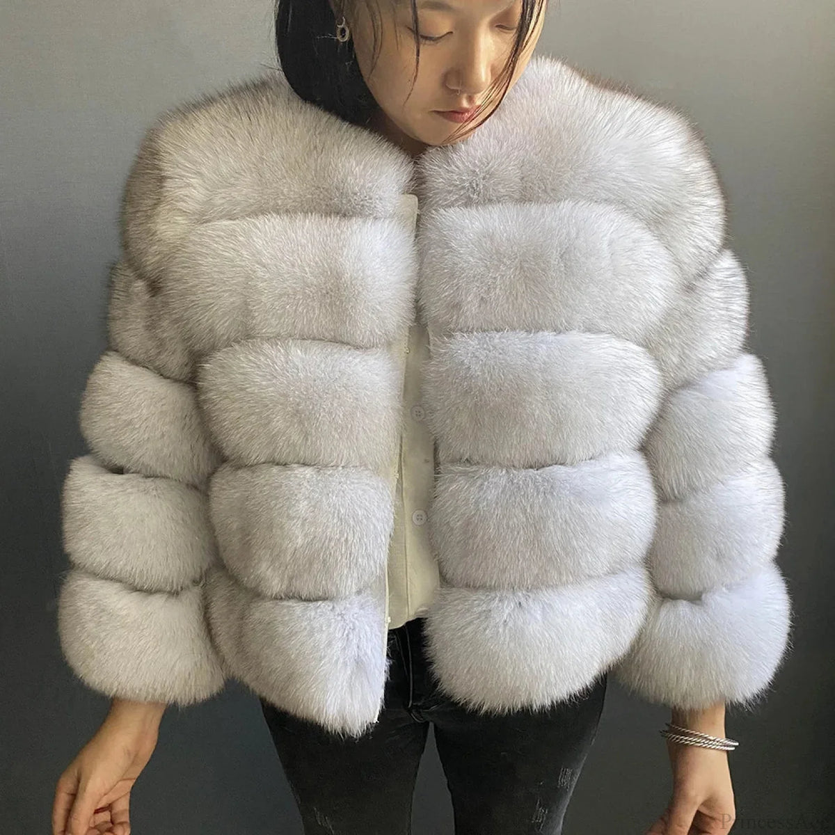 Fox Fur Winter Cold Weather Coat