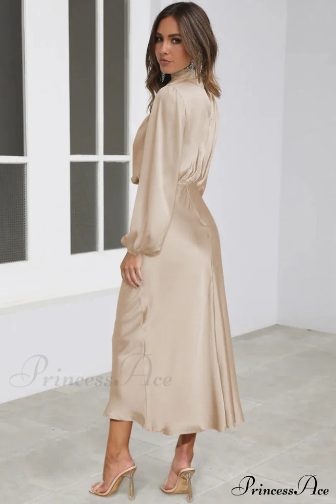 From The Source Charming High Neck Bridal Dress