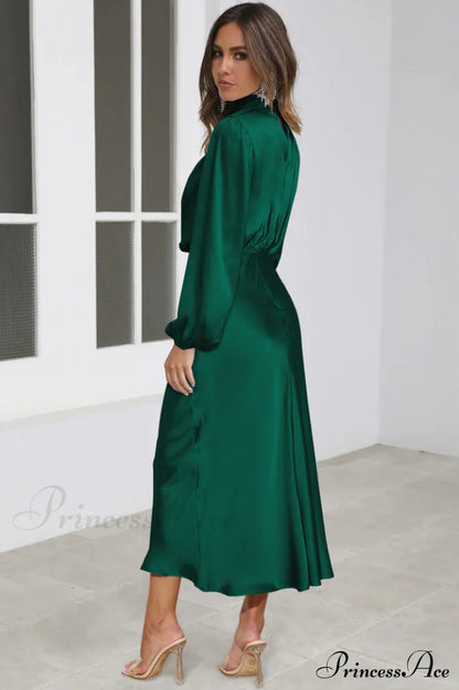 From The Source Charming High Neck Bridal Dress