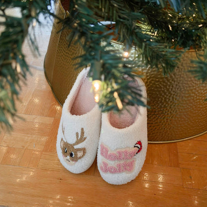 Holly Jolly Christmas Slippers