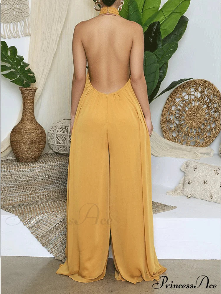 Halter Casual Graceful Maxi Dress