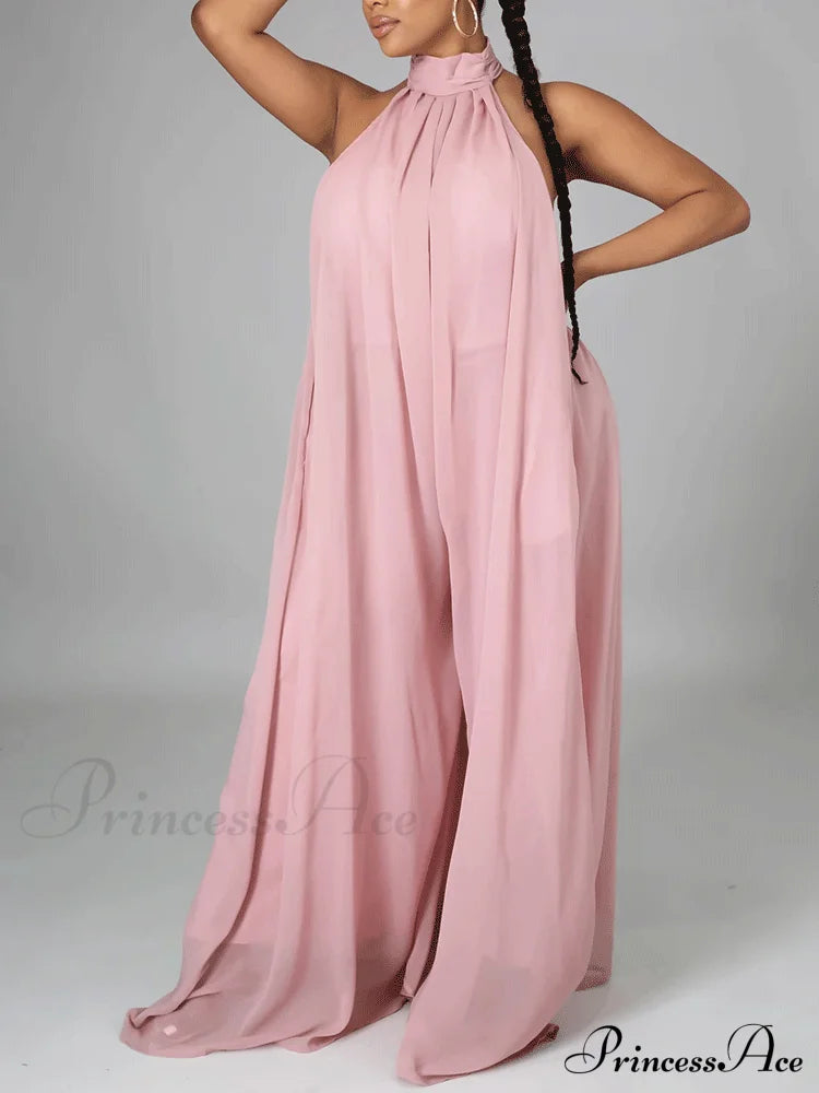 Halter Casual Graceful Maxi Dress