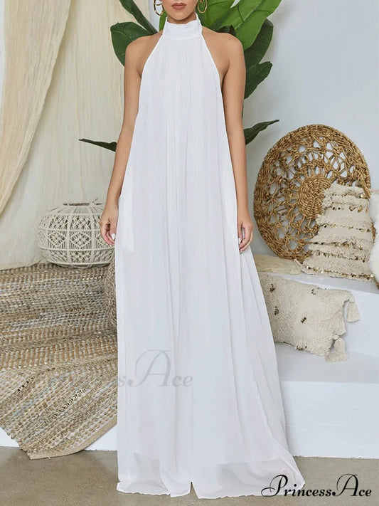 Halter Casual Graceful Maxi Dress