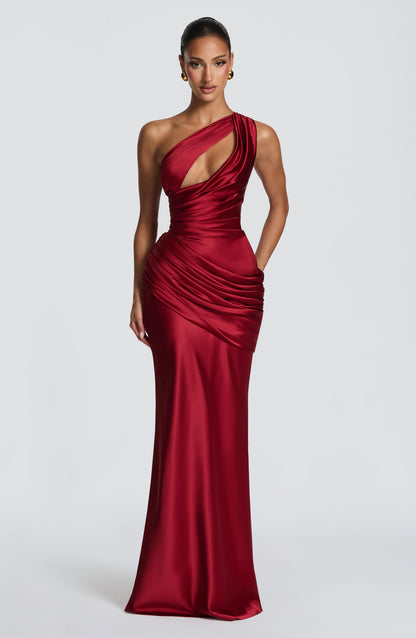 Helena Cutout Plunge Maxi Dress