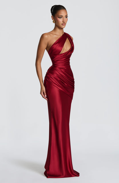 Helena Cutout Plunge Maxi Dress