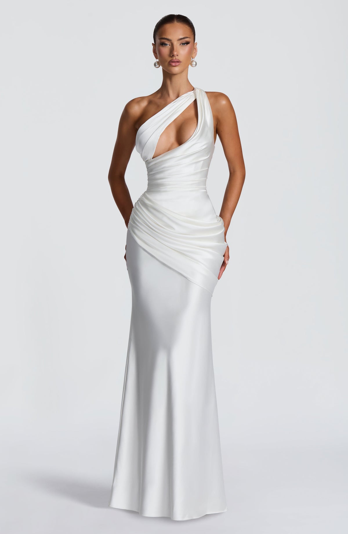 Helena Cutout Plunge Maxi Dress