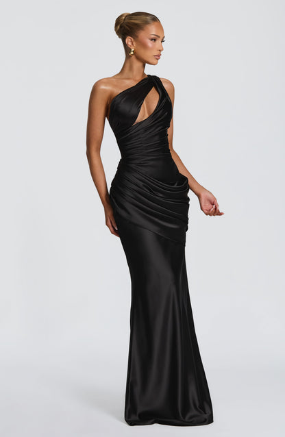 Helena Cutout Plunge Maxi Dress