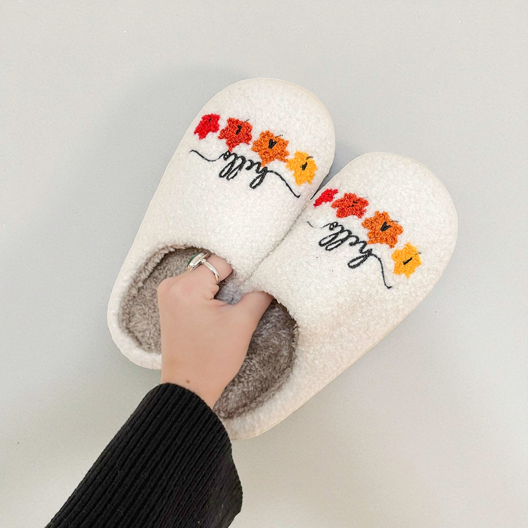 Hello Fall Slippers