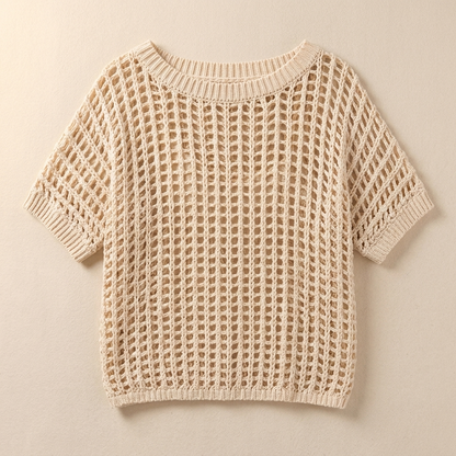 Breezy Open Weave Knit Top