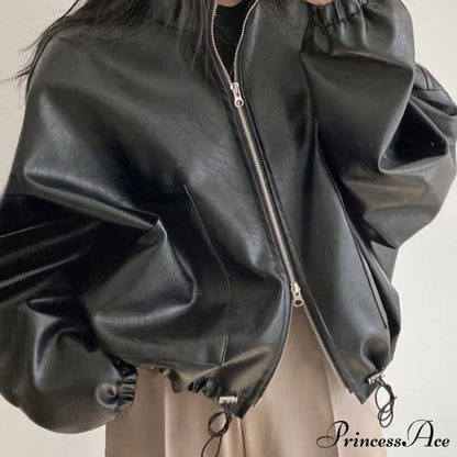 Hip Hop Personalized PU Leather Jacket