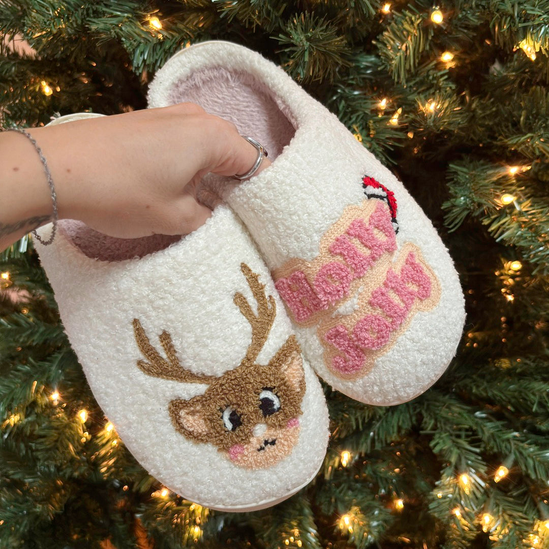 Holly Jolly Christmas Slippers