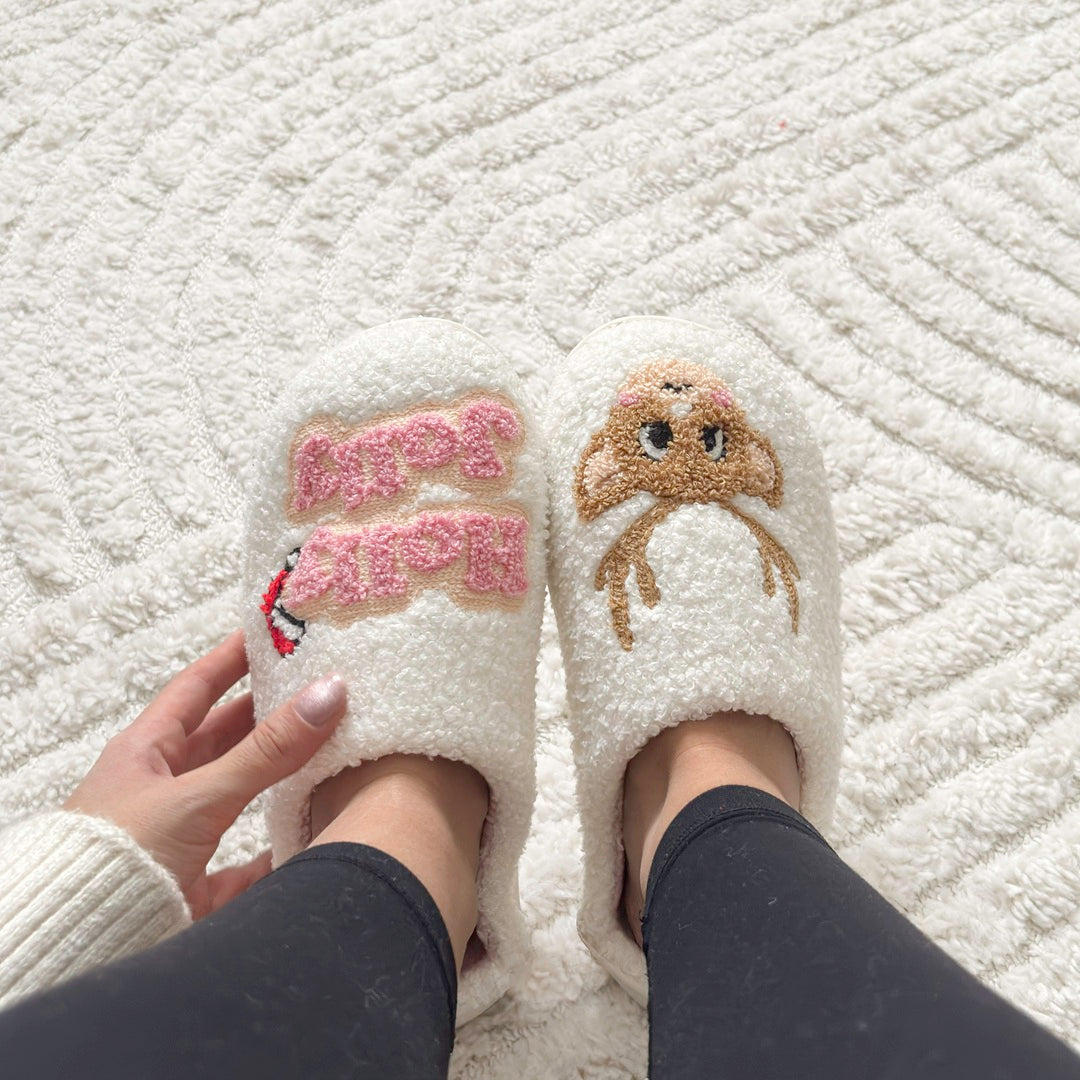 Holly Jolly Christmas Slippers