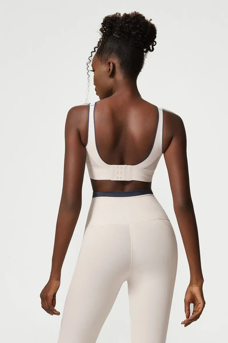 PEYTON SPORTS BRA AND Graceful LEGGINGS SET MILK WHITE