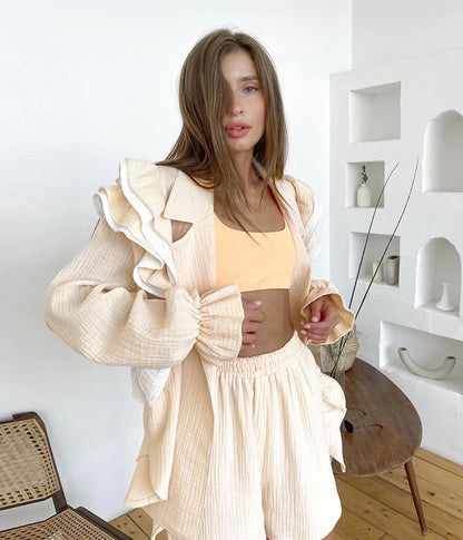 COURTNEY RUFFLE Stylish CO-ORD SET