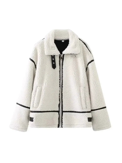 Gracelin Faux Shearling Bomber Jacket