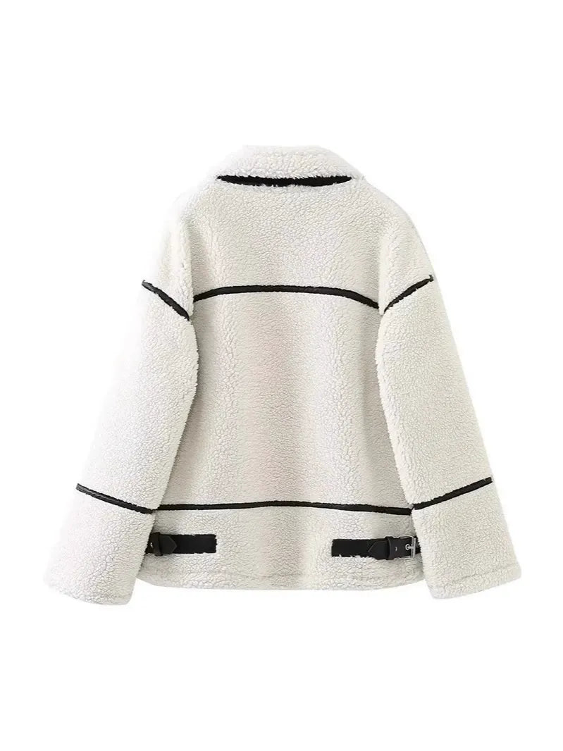 Gracelin Faux Shearling Bomber Jacket