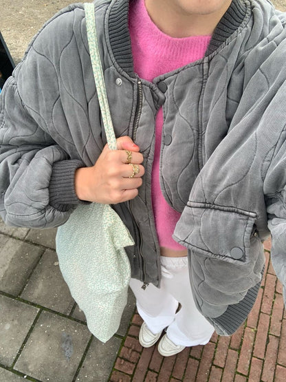 Maimouna Padded Oversize Bomber Jacket