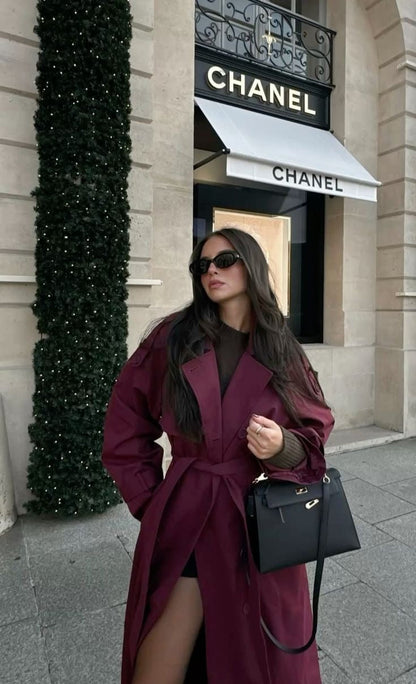 Brenley Double-Breasted Belted Coat