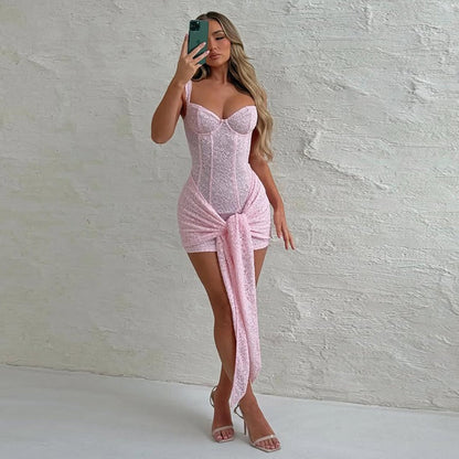 Daphne Lace Bodycon Mini Dress