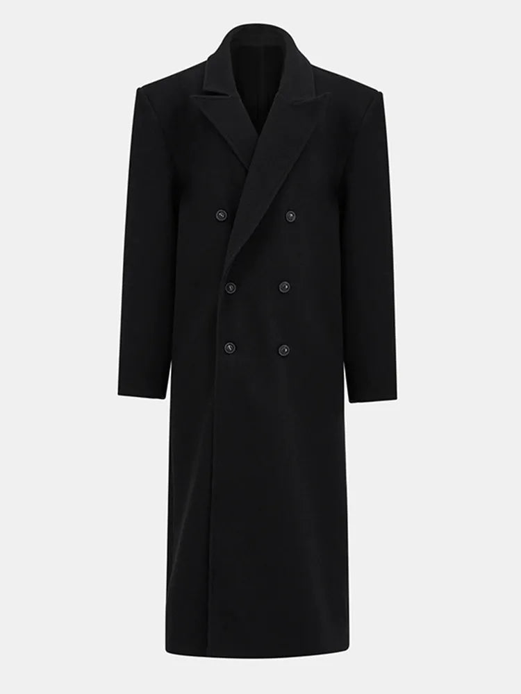 Violette Double-Breasted Long Coat