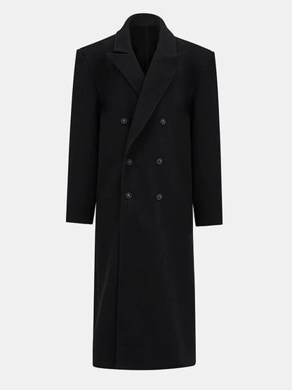 Violette Double-Breasted Long Coat