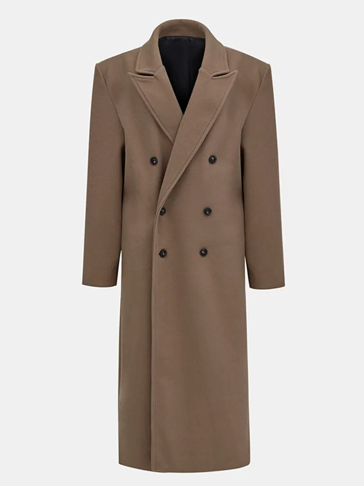 Violette Double-Breasted Long Coat
