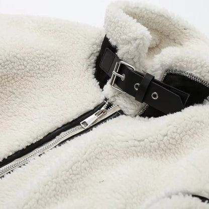 Gracelin Faux Shearling Bomber Jacket
