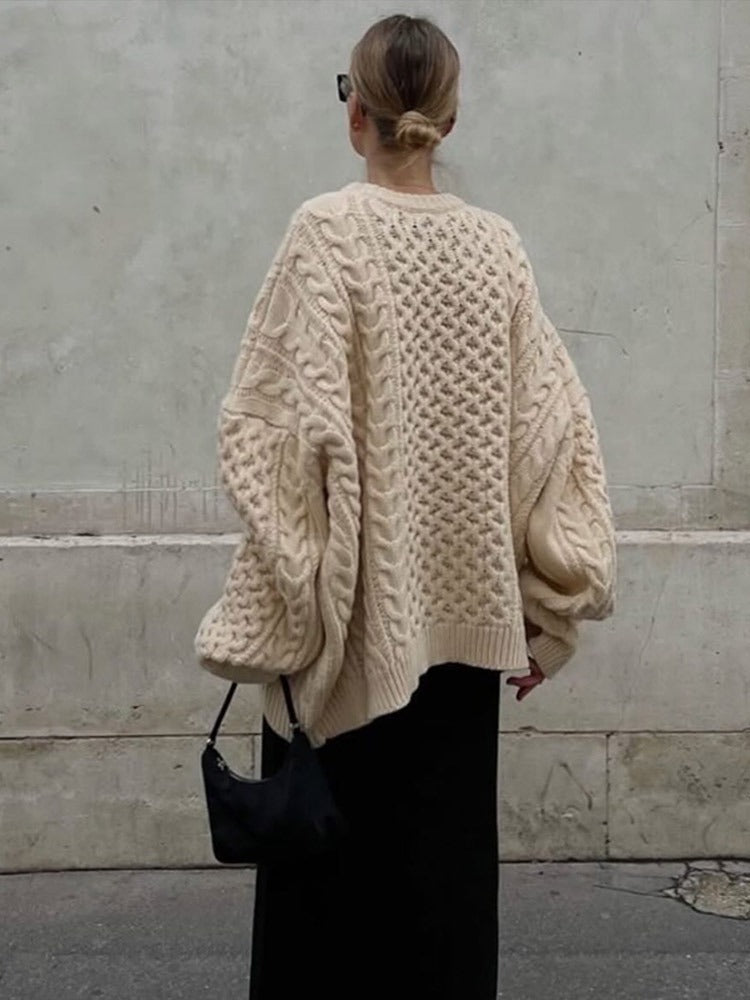 Azalea Textured Loose Knit Sweater