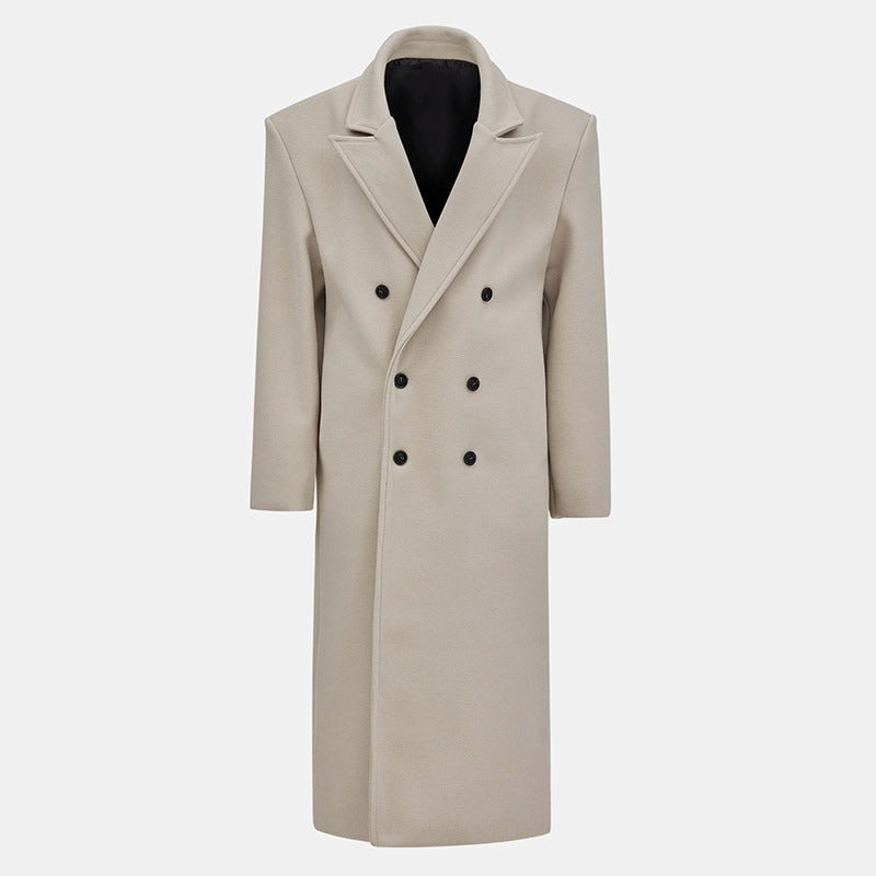 Violette Double-Breasted Long Coat