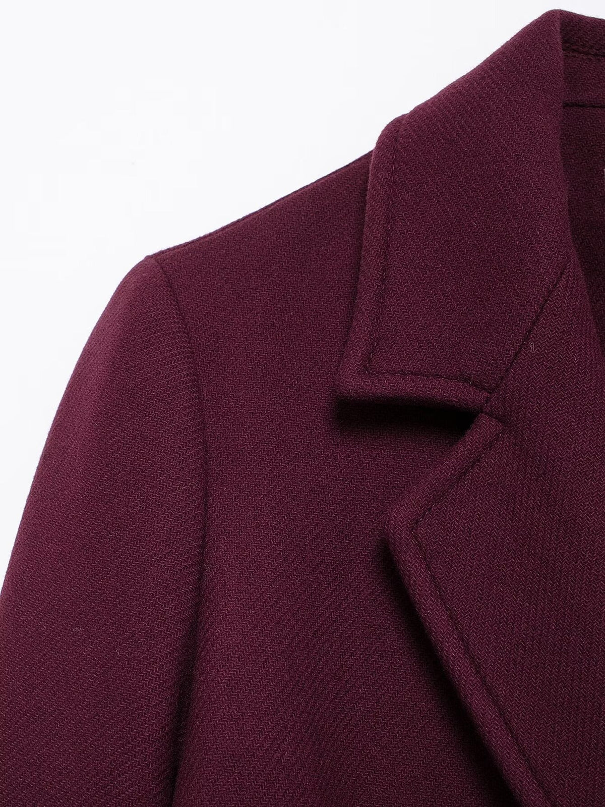 Heavenleigh Wine Red Long Coat