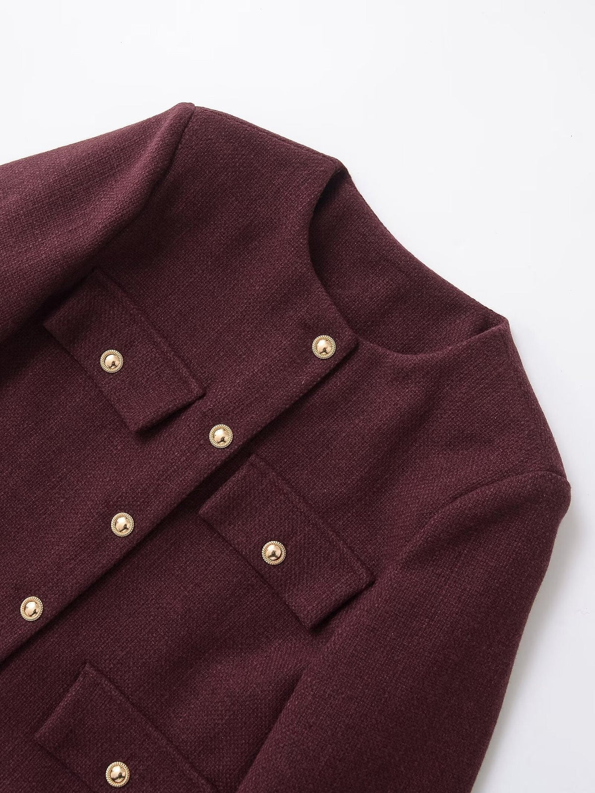 Sunday Bouclé Button Coat