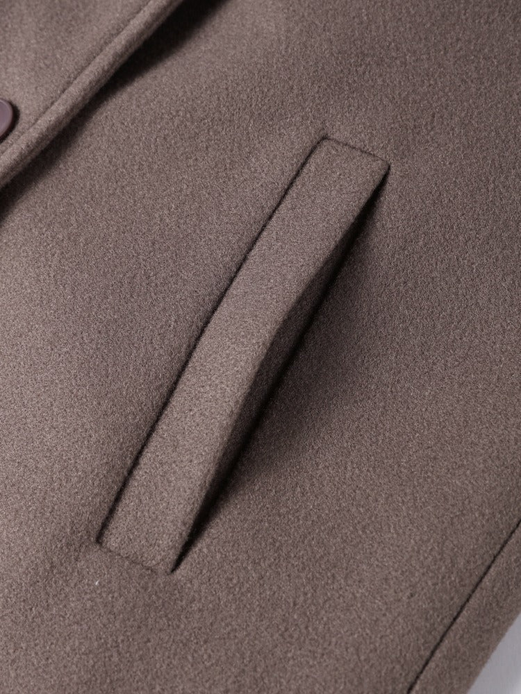 Violette Double-Breasted Long Coat