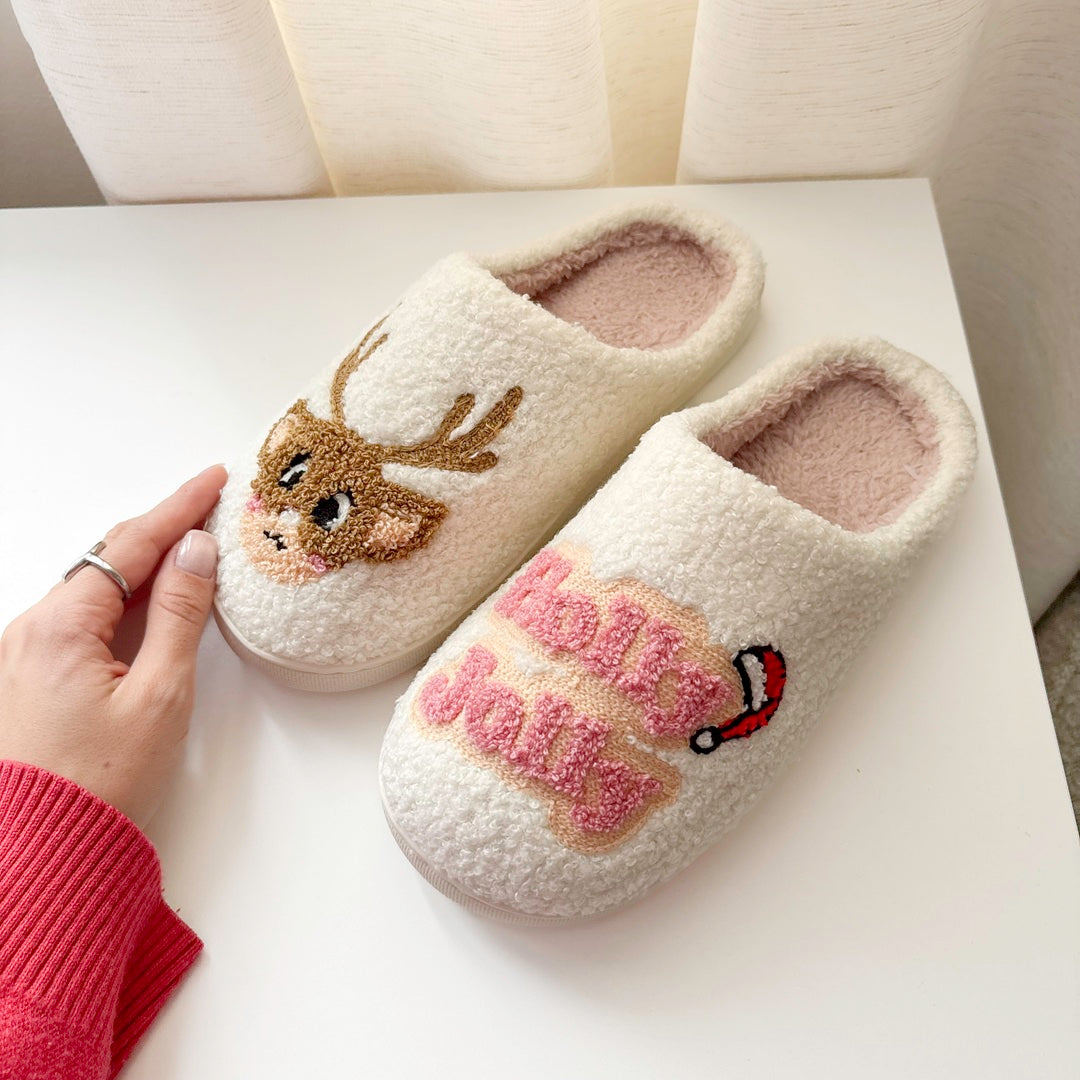Holly Jolly Christmas Slippers