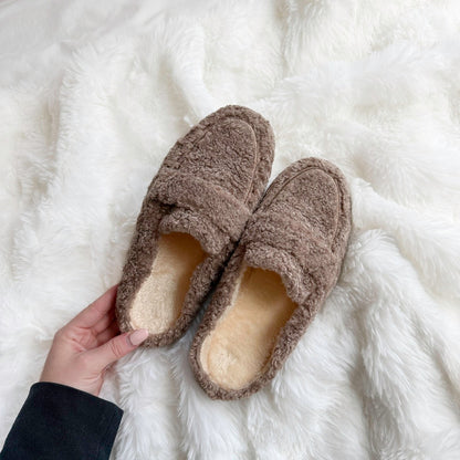 Ava Soft Teddy Slippers