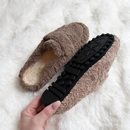 Ava Soft Teddy Slippers