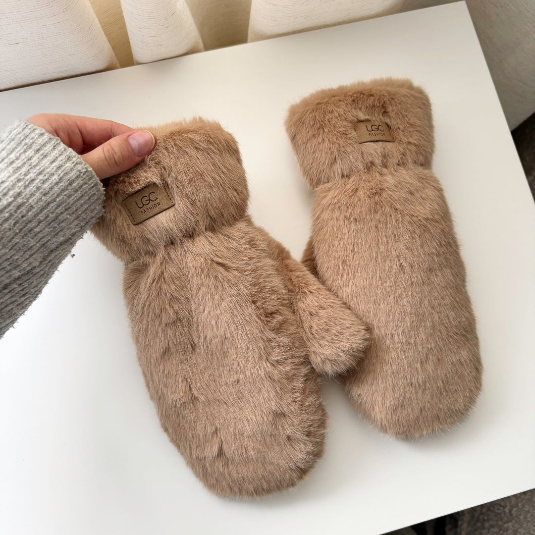 Nordic Plush Mittens