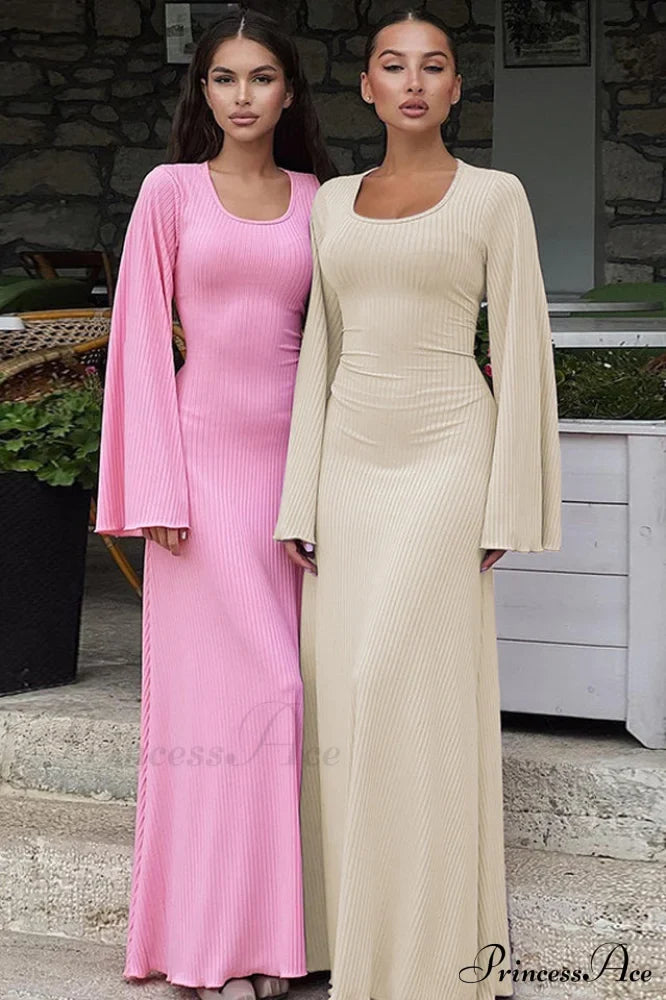 Jaye Long Stylish Sleeve Maxi Dress