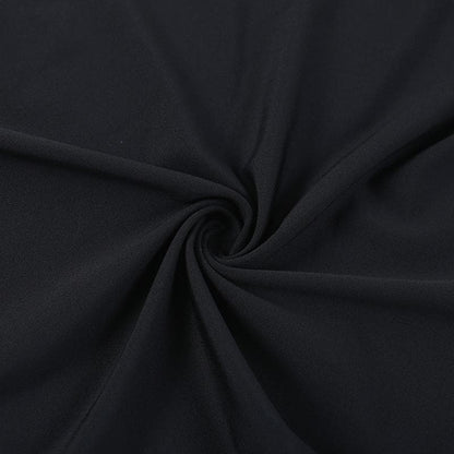 Strapless Ruffle Trim 3D Floral Applique Asymmetric Hem Backless Mini Dress