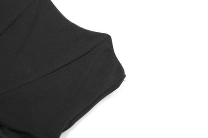Strapless Corset Ruched Peaked Neckline Tube Maxi Dress