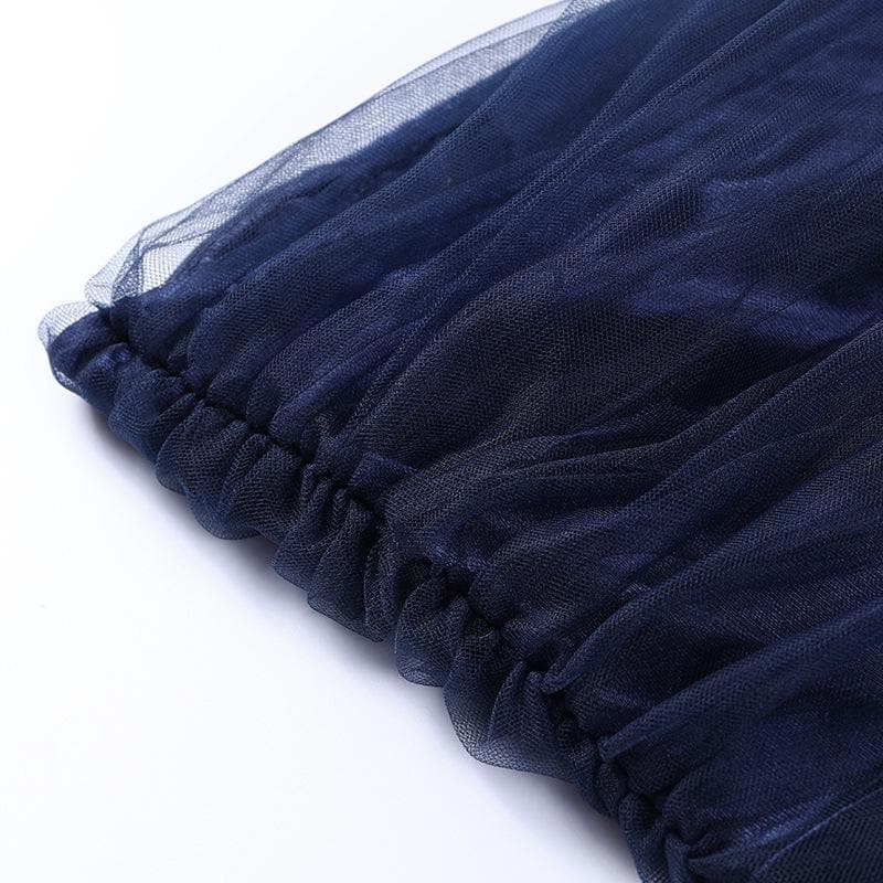 Strapless Mesh Overlay Ruched Side Panel Slit Midi Dress