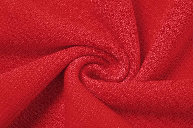 Ribbed Tube Bow Applique Side Slit Detachable Sleeve Midi Dress
